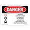 Signmission Safety Sign, OSHA Danger, 10" Height, 14" Width, Benzene, Landscape, D-1014-L-1045 OS-DS-D-1014-L-1045 - alternate 1